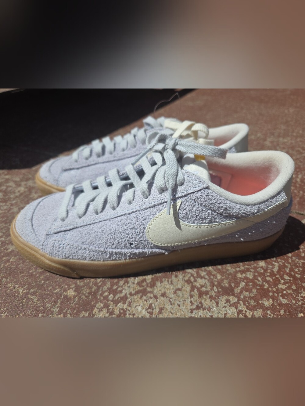 Nike Blazer Low 77 Vintage Football Grey Gum Size 8.5 EU 40 Suede NEW Sneakers
